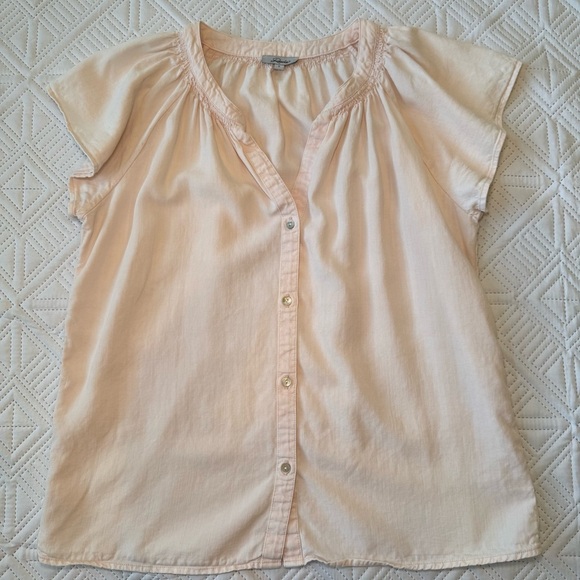 Rails Alena Petal Split Neck Top Size S - Picture 8 of 10